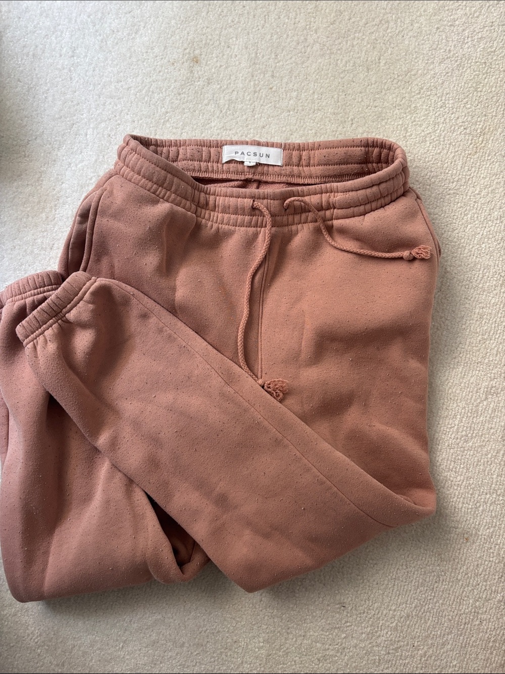 PacSun Mens Dusty Rose Jogger Sweatpants